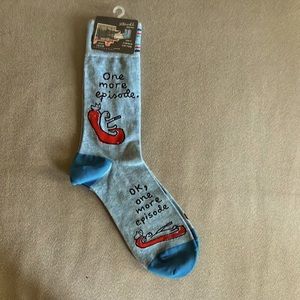 Blue Q Socks ‘One More Eposode’